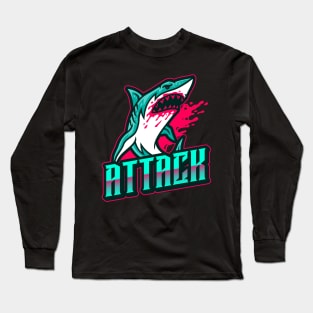 Shark attacking Long Sleeve T-Shirt